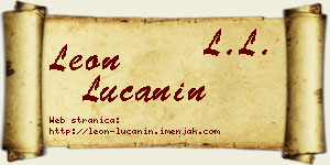 Leon Lučanin vizit kartica
